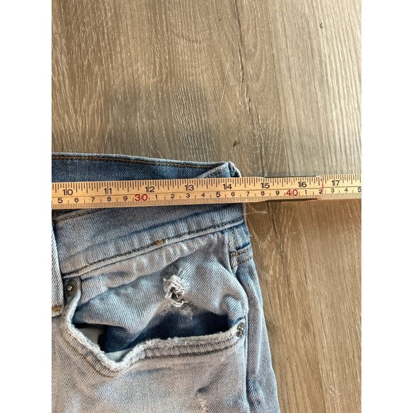 H&M & Denim Jeans Women's Distressed Destroyed Light Blue Denim Size 30/32 - Picture 10 of 14